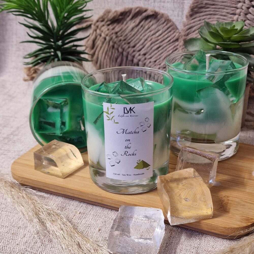 Geurkaars | Matcha on the Rocks | LVK