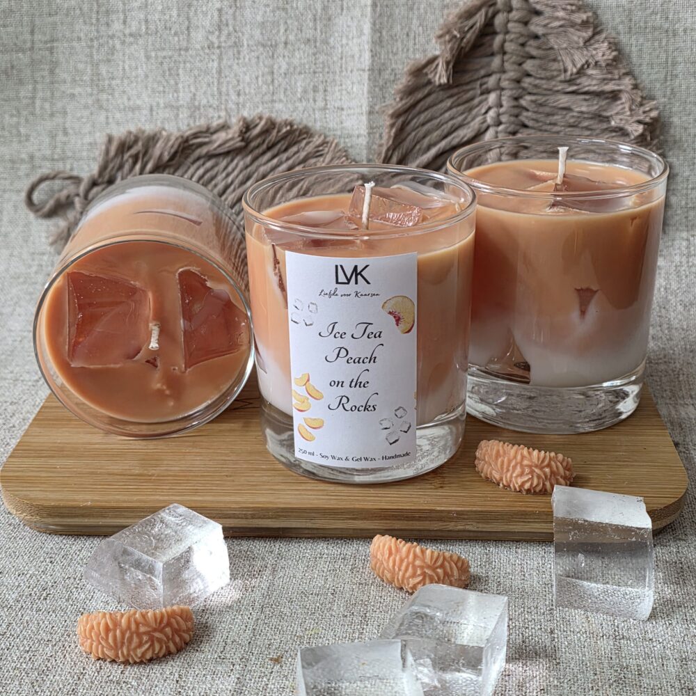Geurkaars | Peach Iced Tea on the Rocks | LVK